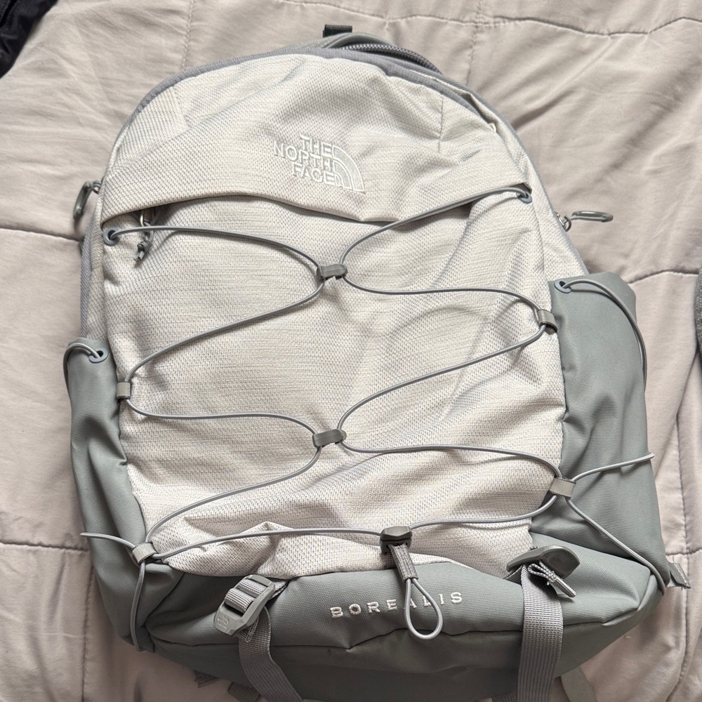 The North Face Borealis Backpack - White and Gray